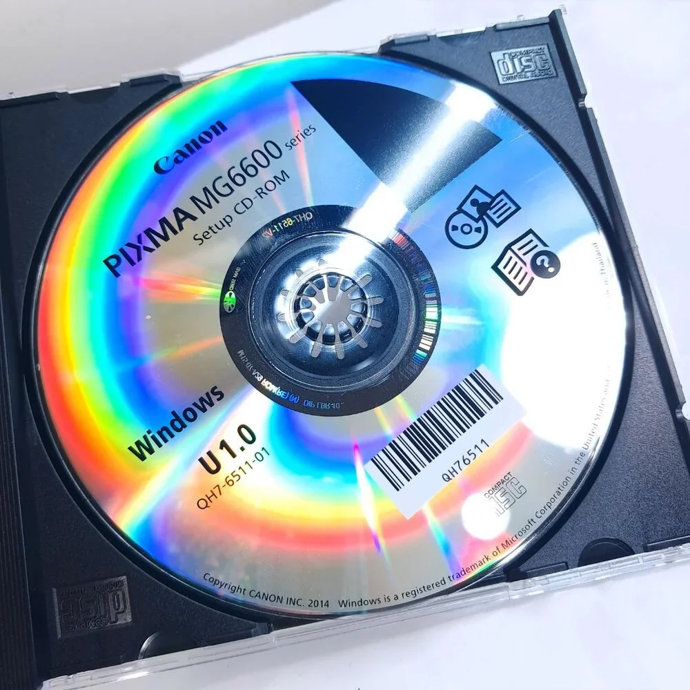 Canon PIXMA MG6600 series Setup CD-ROM‎ Windows 1.0 QH7-6511-01 disc